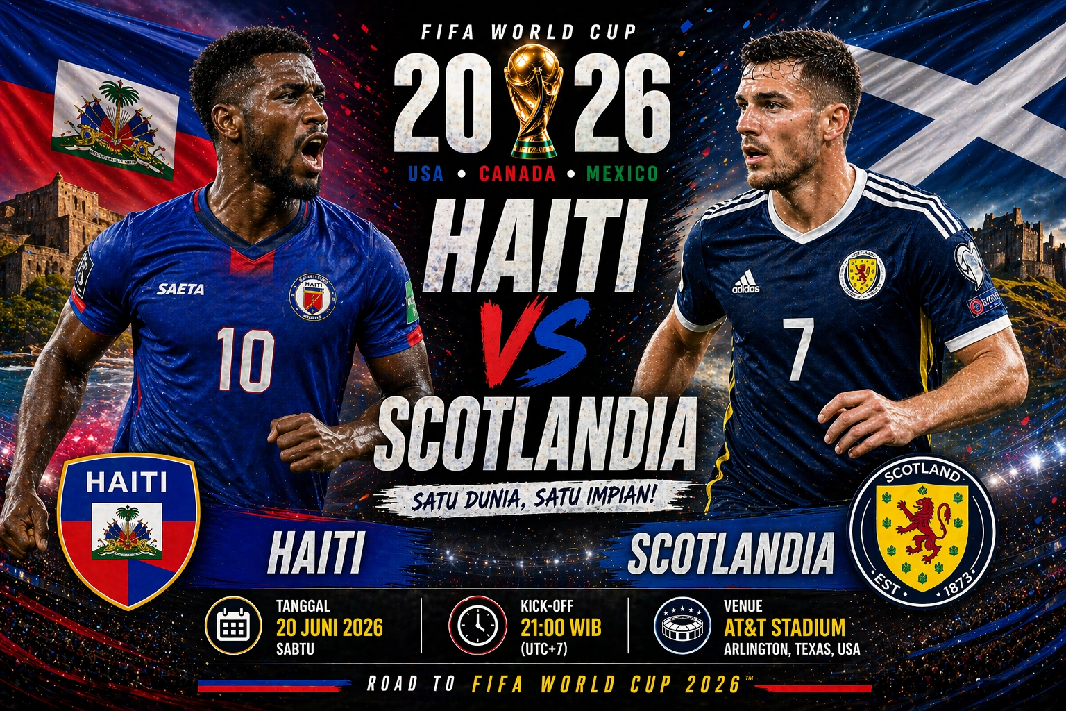 Prediksi Skor Haiti vs Scotlandia Piala Dunia 2026