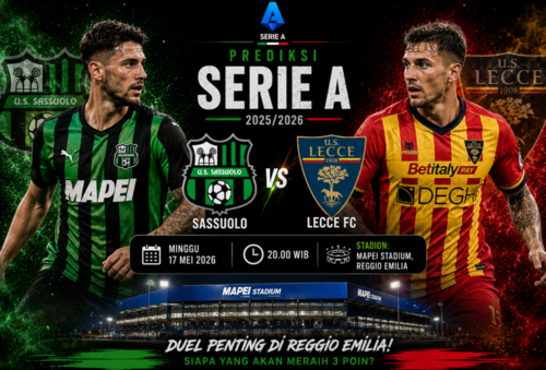 Prediksi Skor Sassuolo vs Lecce - 17 Mei 2026
