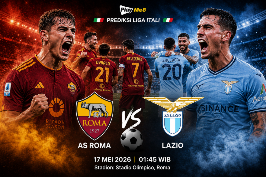 Prediksi Skor AS Roma vs Lazio - 17 Mei 2026