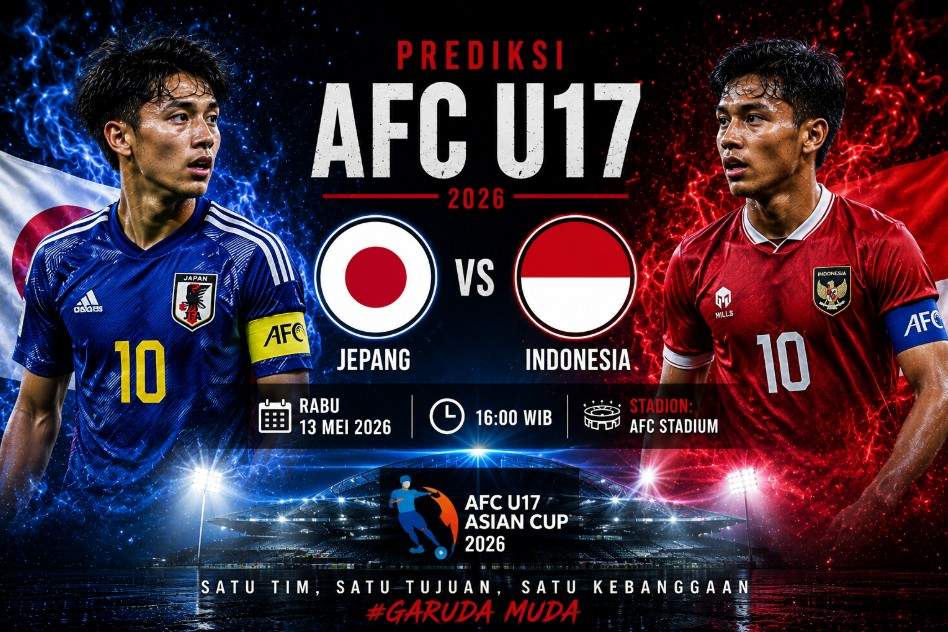 Prediksi Skor Jepang vs Indonesia U17 AFC 2026
